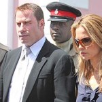 John Travolta at extortion trial, Nassau, Bahamas.
