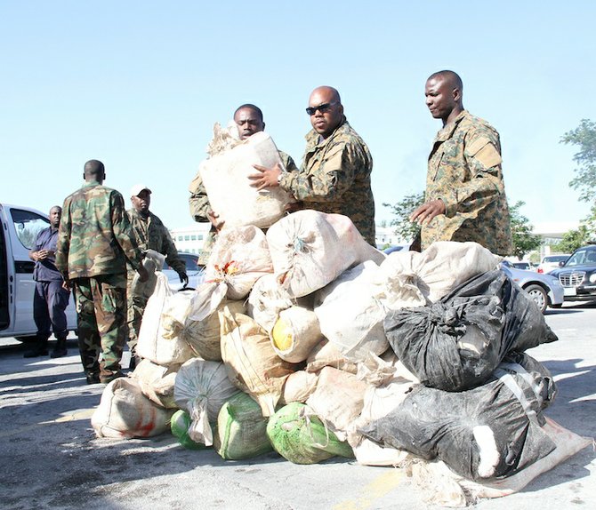 file photo of a drug bust in May this year. tribune242.com photo.