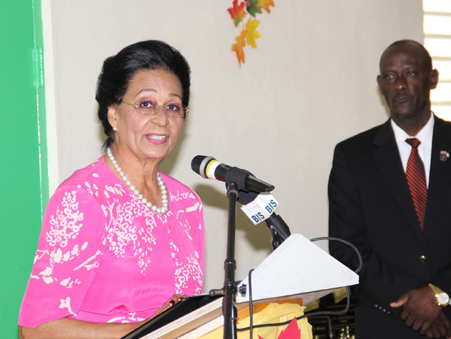 Her Excellency Dame Marguerite Pindling, Governor General, addressed the luncheon guests.