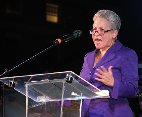 Minister of Transport & Aviation the Hon. Glenys Hanna-Martin.