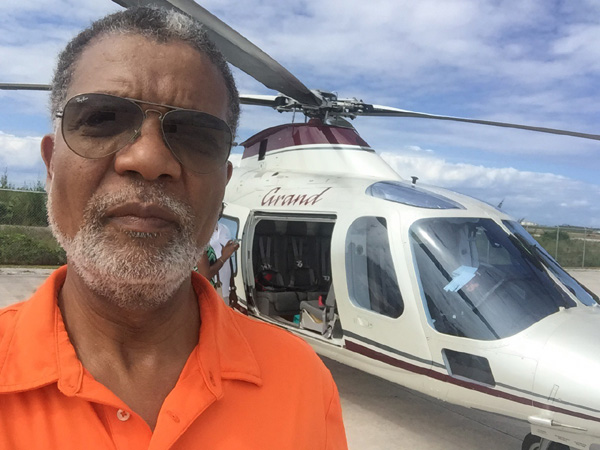 BTC's CEO Leon Williams leading his assessment teams in affected islands for a second day following the passage of Hurricane Joaquin.