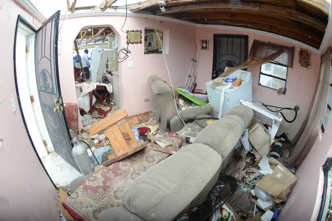 Pittstown home after Hurricane Joaquin