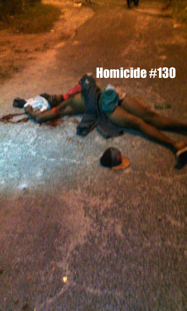 Man shot dead after fleeing out of a home on Whites Addition....