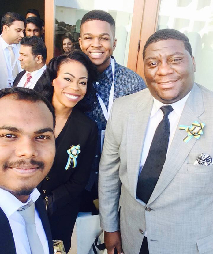 Bahamas National Youth Council and National Delegate Ms. Tamar Moss, Mr. Shaquille Knowles and Mr. Andril Aranha represented the Bahamas.