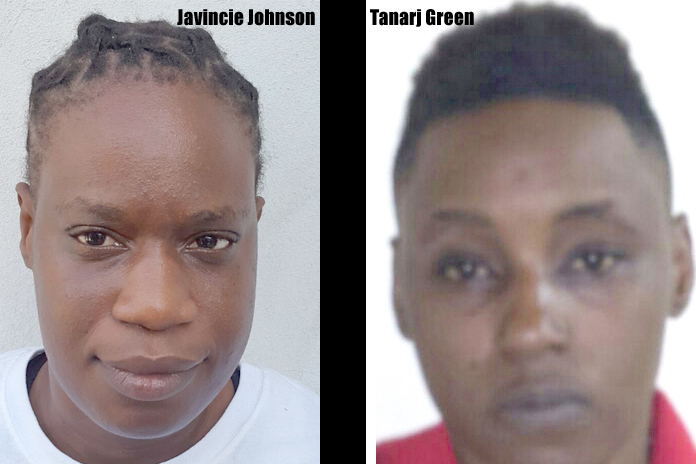 Javincie Johnson and Tanarj Greene now in police custody for that terror shooting incident in Westridge on Monday morning.