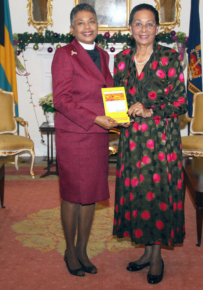 Governor General Dame Marguerite Pindling and Rev. Angela Palacious.