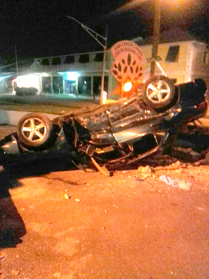 Accident just in front of Doctors Hospital last night!