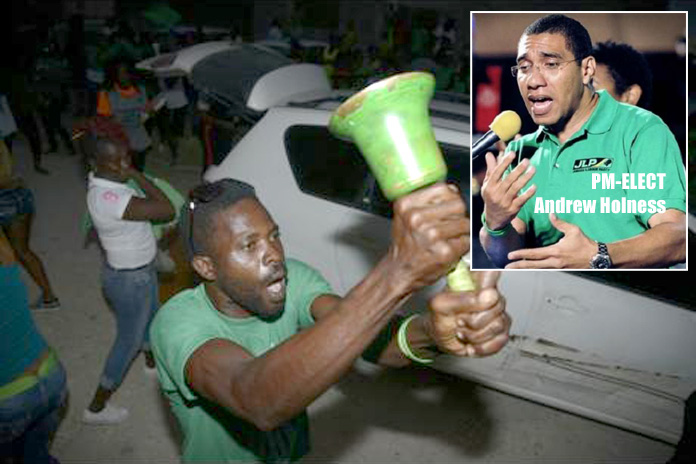 The Bells of Victory ring in Jamaica for the Jamaican Labour Party tonight!