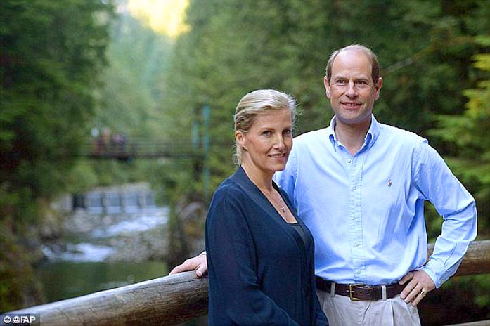 The Earl and Countess of Wessex on a trip to Canada last December. (Photo: DailyMail.uk) 