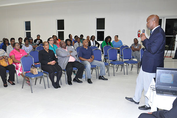 Town Meeting on NHI in Grand Bahama.