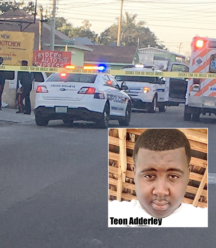 Teon Adderley is the country's latest homicide victim.
