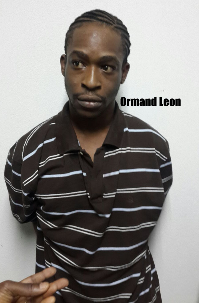 Orman Leon with fresh braids is back in custody after being captured last night.