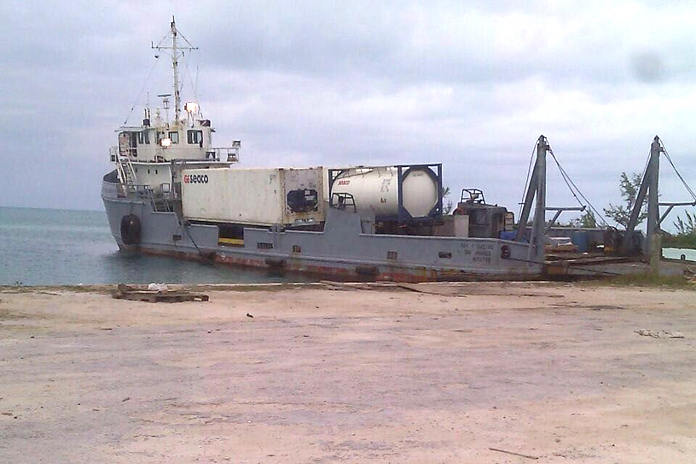 Vessel at the harbour.