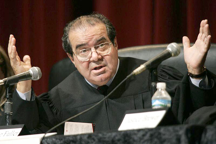 Supreme Court Justice Antonin Scalia speaks in 2005 at Chapman University in Orange, Calif. (Photo: Mark Avery/The Orange County Register/ZUMAPRESS.com)
