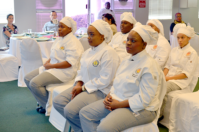 Culinary students at the Apprenticeship Contract Signing Ceremony.