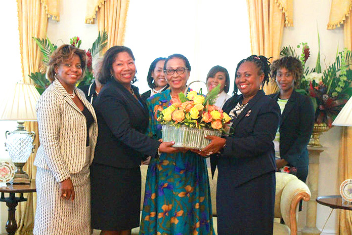 Dame Marguerite and Zonta Members on International Women's Day.