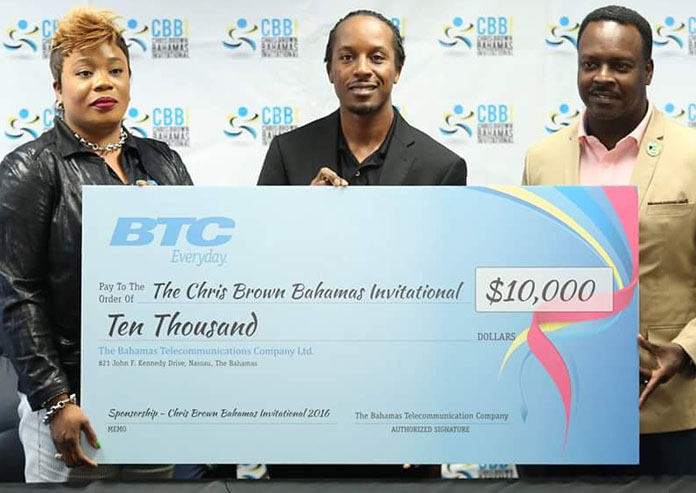 BTC making a presentation to Chris Brown for the CBBI along with Minister Daniel Johnson present.