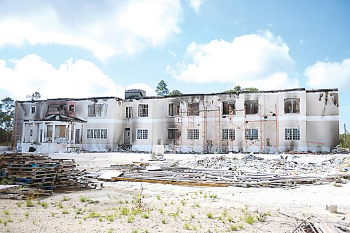 BAMSI building burnt down just days following a tour by the FNM.