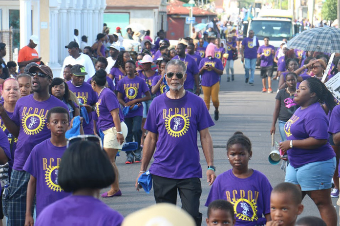 BTC CEO Leon Williams joined workers at the Labour Day Parade.