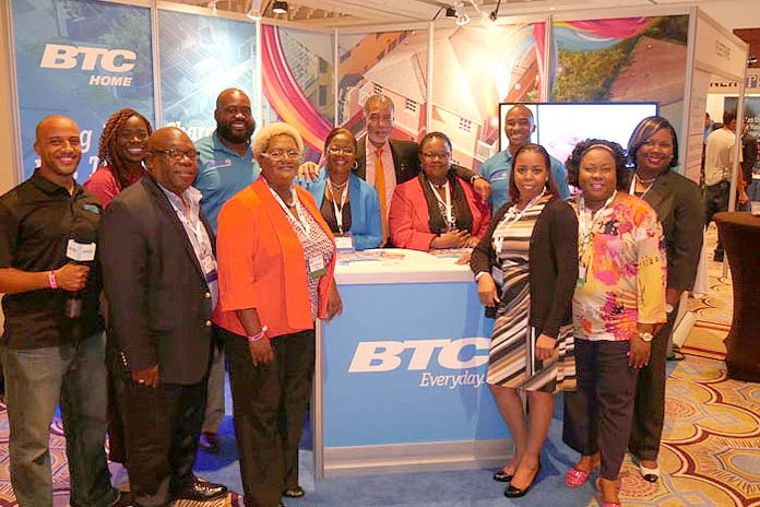 Team BTC at CANTO. Photo includes team members from Networks, Business Intelligence, Marketing and Human Resources.