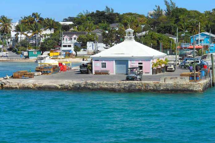 The Government Dock at Harbour Island.