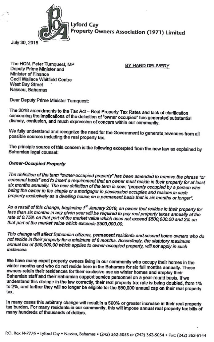 The famous letter uncovered by Bahamas Press now is a causing reaction