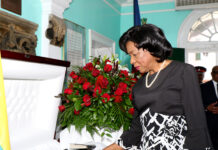 Lie-in-State ceremonies for the late Deputy Speaker and Parliamentarian, Donald Saunders