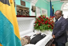 Deputy Prime Minister Cooper pays respects to late Deputy Speaker and Parliamentarian, Donald Saunders