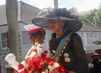 Remembrance Day wreaths, laid at the Cenotaph