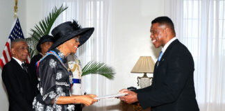 US Ambassador-Designate His Excellency Mr. Herschel Walker presents Letters of Credence to the Governor General