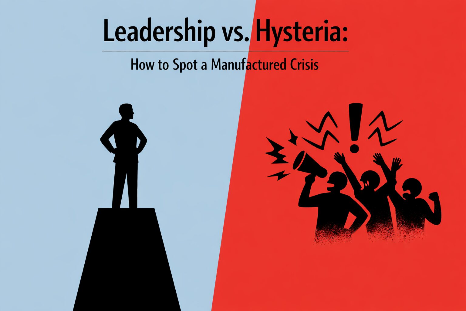 Leadership vs. Hysteria: How to Spot a Manufactured Crisis –