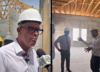 Dr Michael Darville inspects progress on Coconut Grove Community Clinic