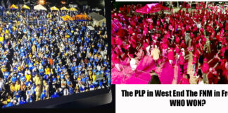 PLP IN WEST END TONIGHT THE FNM IN FREEPORT SATURDAY – WHO WON THE BATTLE OF RALLY CROWDS?