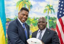 US Ambassador Walker pays courtesy call on PM Philip Davis KC