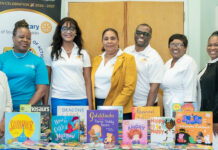 The Child and Adolescent Unit (CAU) Library at Sandilands Rehabilitation Centre gets 200 books from Rotary Club of South East Nassau