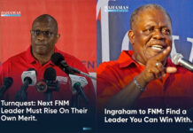 Former PM Hubert Ingraham backs Andre Rollins to lead the FNM! BP REPORTED IN MAY PINTARD COULD BE GONE BY THE END OF SUMMER!