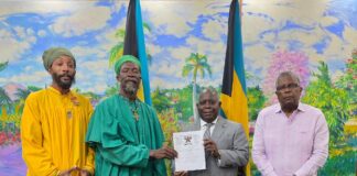 PM Philip Davis meets with members of the Rastafarian community in The Bahamas