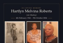 Mrs Hartlyn Melvina Roberts passes at 85
